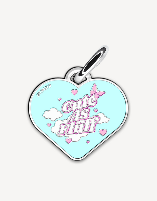 💗 dog tag - cuteAF heart