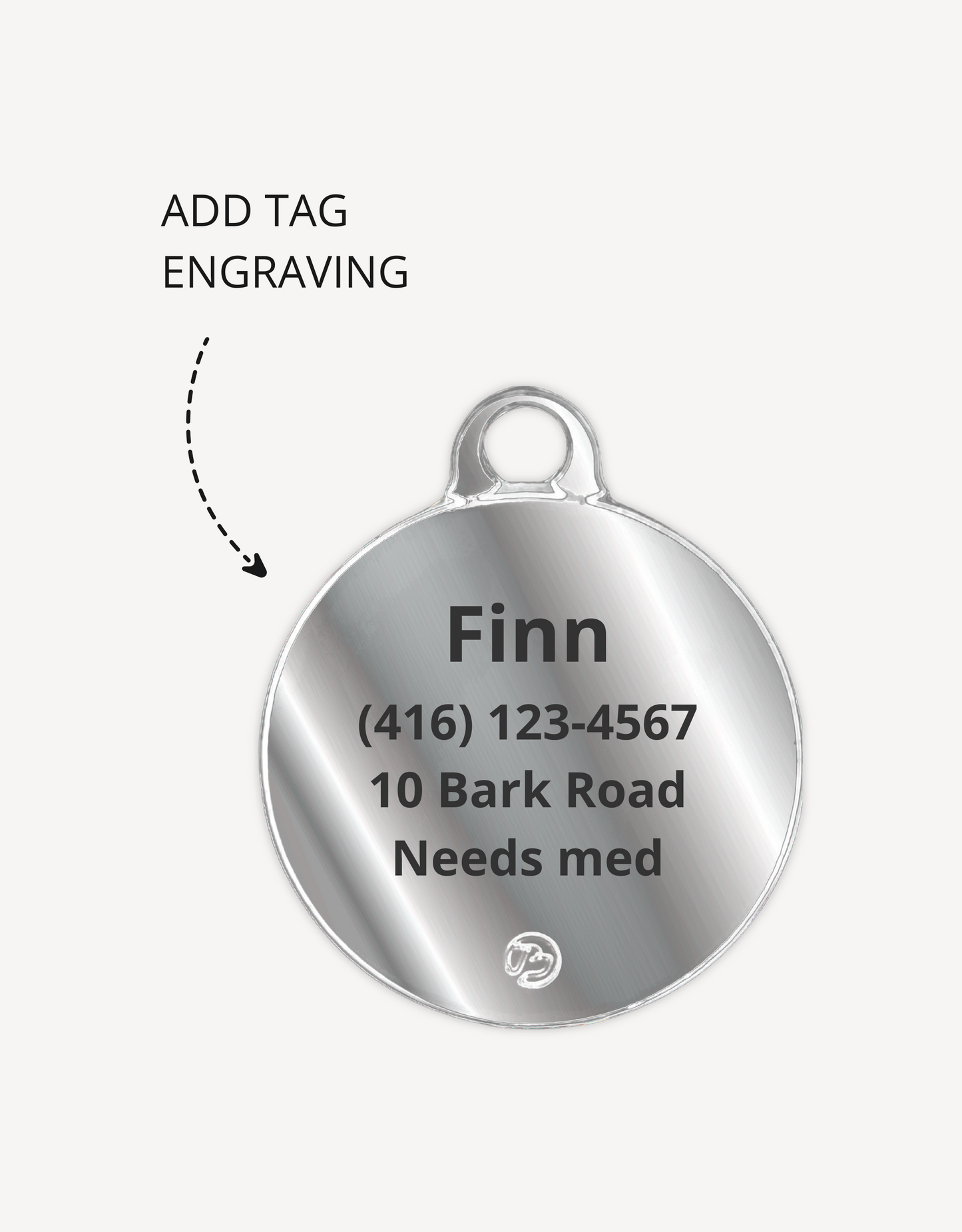 🦖 dog tag - cute as dino