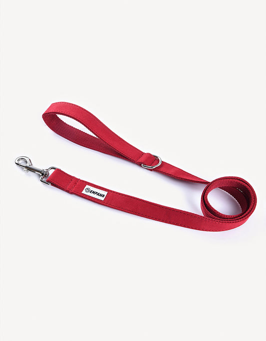 royal luxe dog leash - ruby red