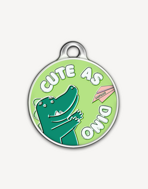🦖 dog tag - cute as dino