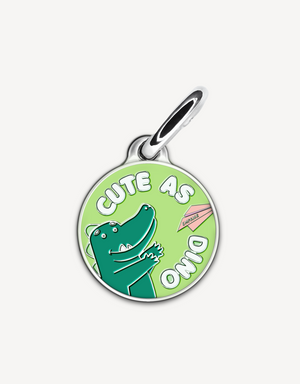 🦖 dog tag - cute as dino