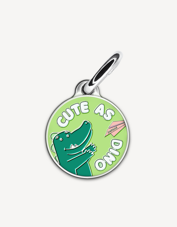 🦖 dog tag - cute as dino