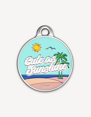 🌞 dog tag - cute as sunshine