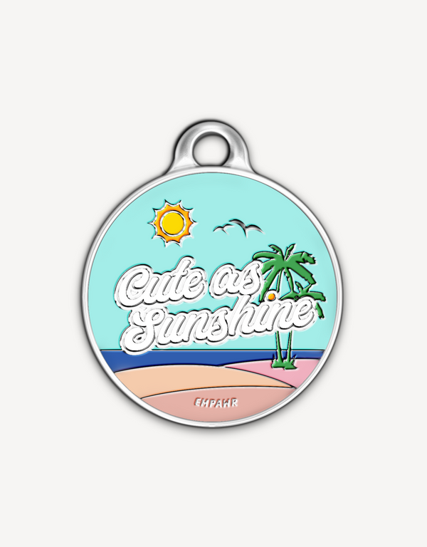 🌞 dog tag - cute as sunshine