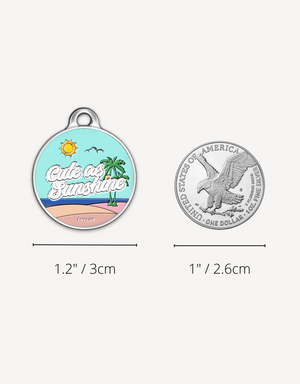 🌞 dog tag - cute as sunshine