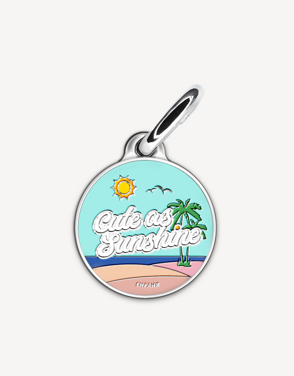 🌞 dog tag - cute as sunshine