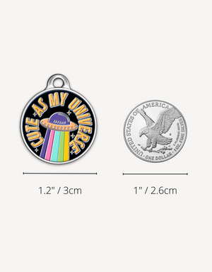 🪐 dog tag - cute as my universe