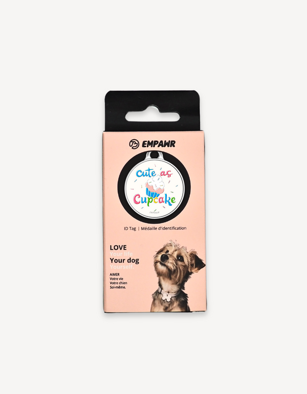 🧁 dog tag - cute as cupcake