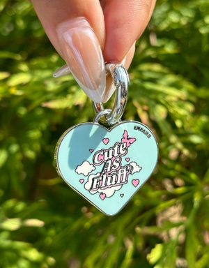 💗 dog tag - cuteAF heart
