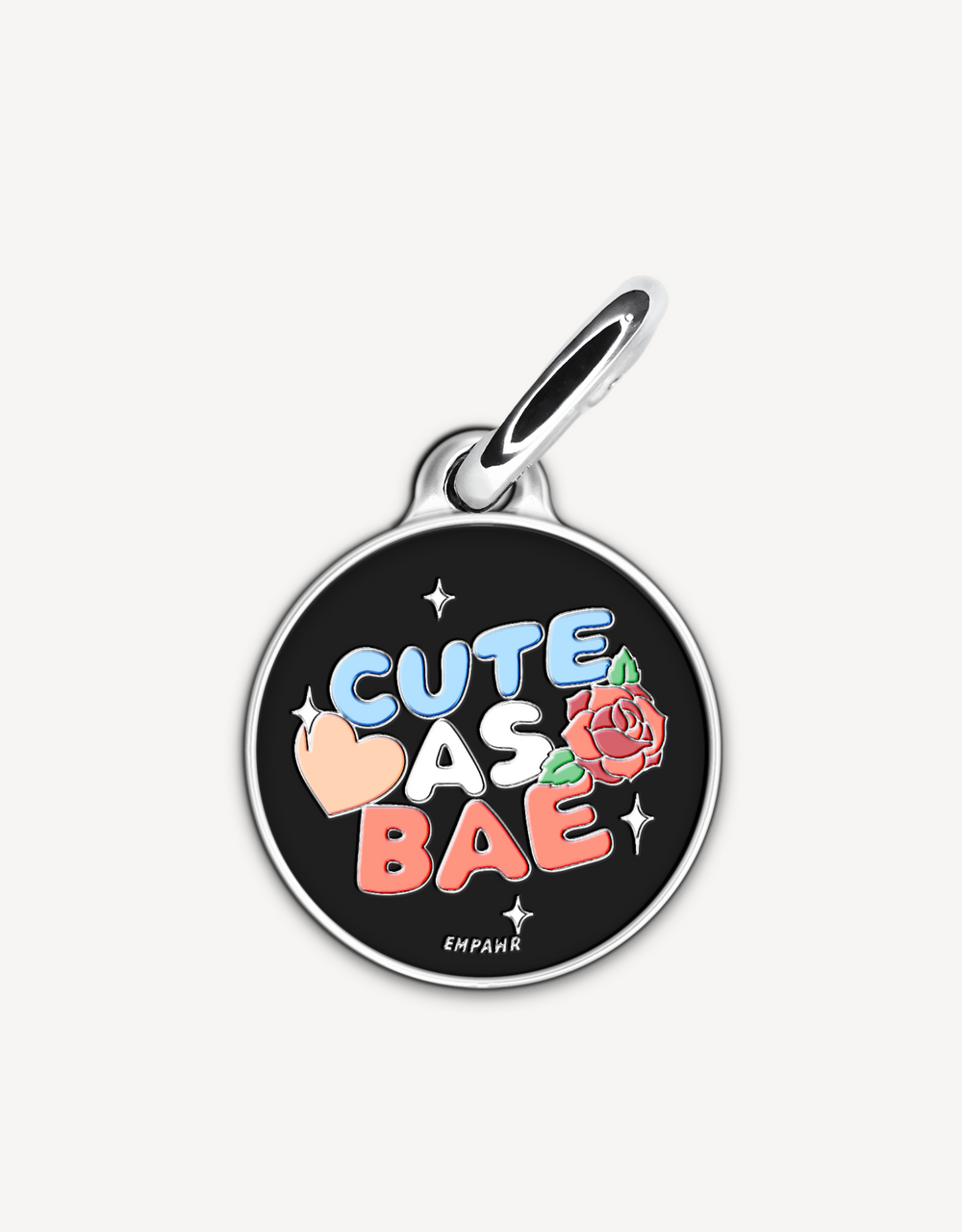 🖤 dog tag - cute as bae