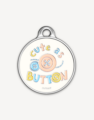 🧵 dog tag - cute as button