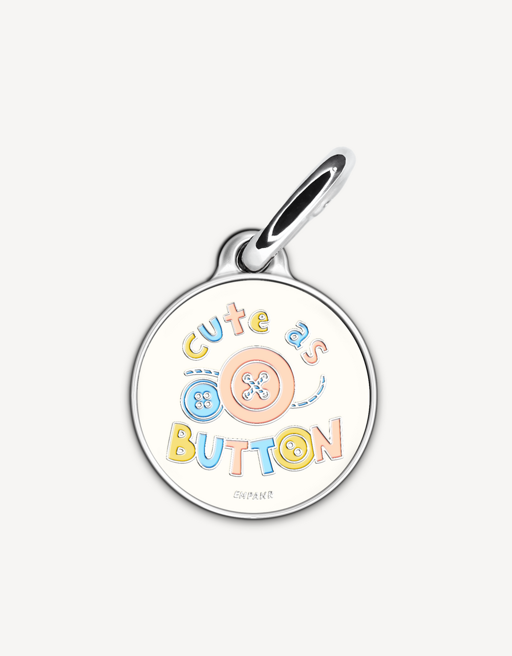 🧵 dog tag - cute as button