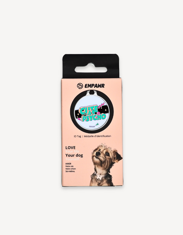 🍭 dog tag - cute as psycho