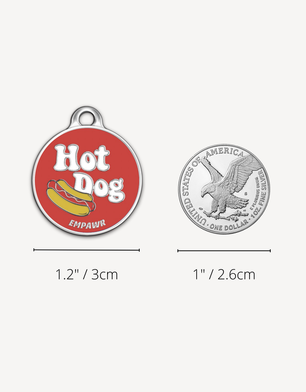 🌭 dog tag - hot dog