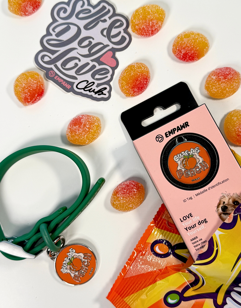 fresh peach green treats 🍑💚