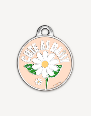 🌼 dog tag - cute as daisy