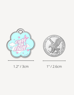 🌸 dog tag - cuteAF flower