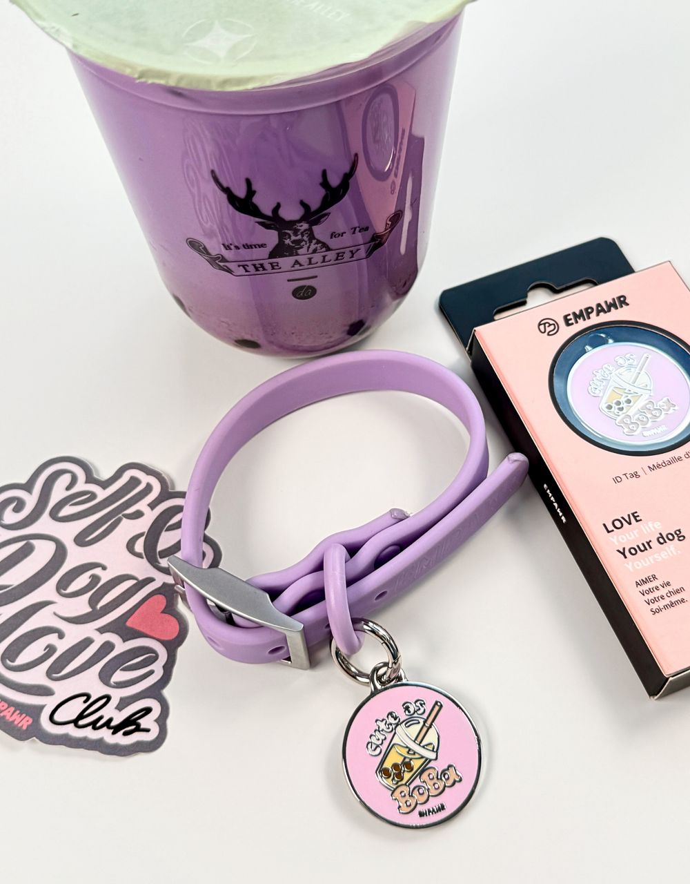 lilac boba pearls duo 💜🧋