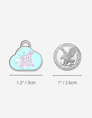 ☁️ dog tag - cuteAF cloud