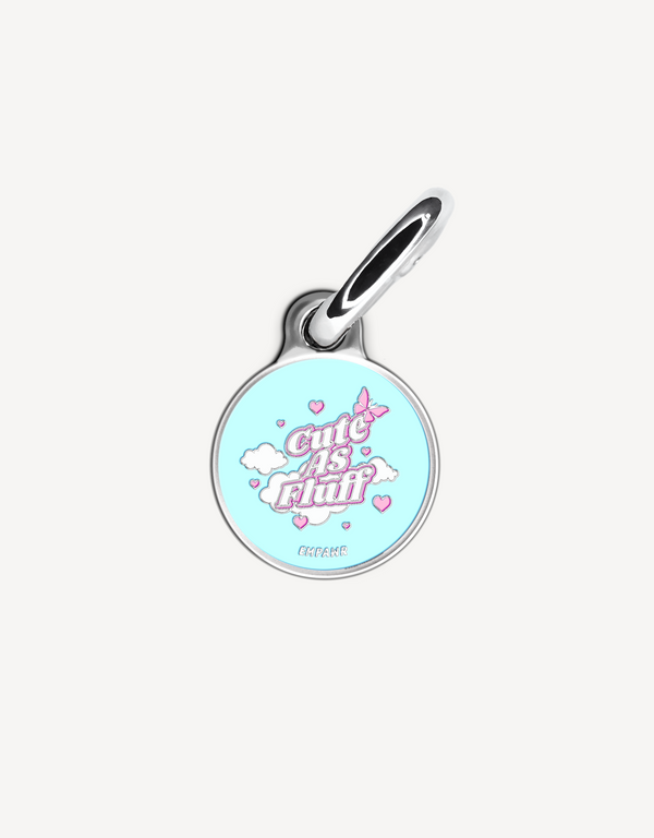 🤍 dog tag - cuteAF round petite