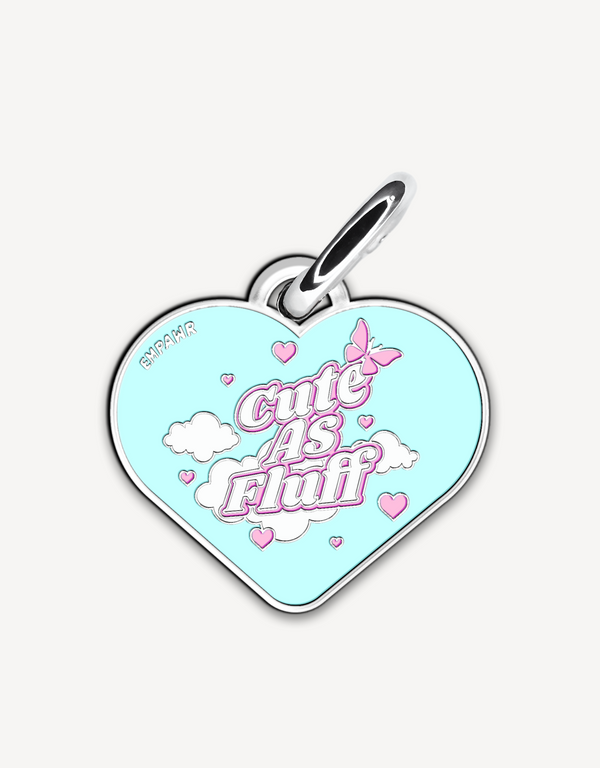 💗 dog tag - cuteAF heart