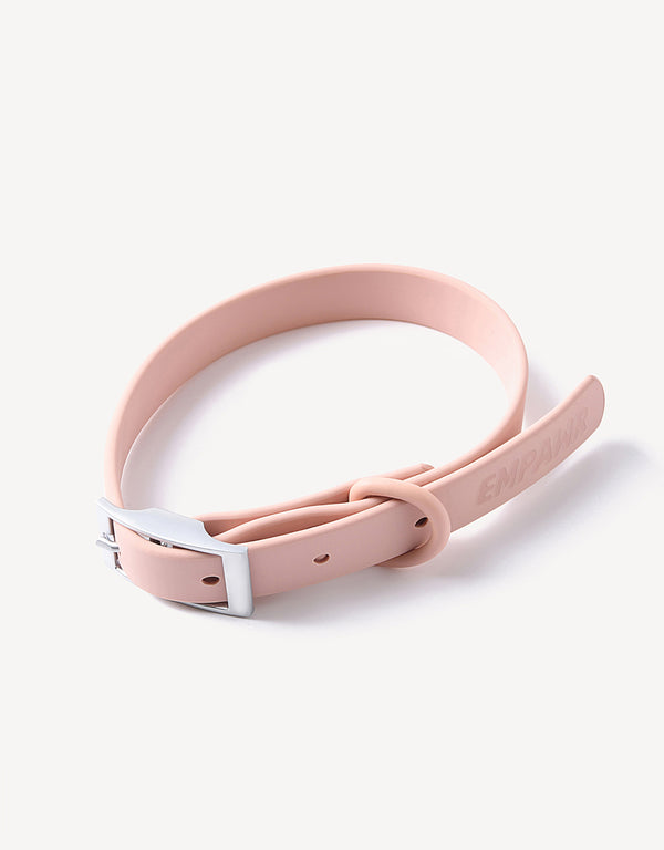 city dog collar - blush