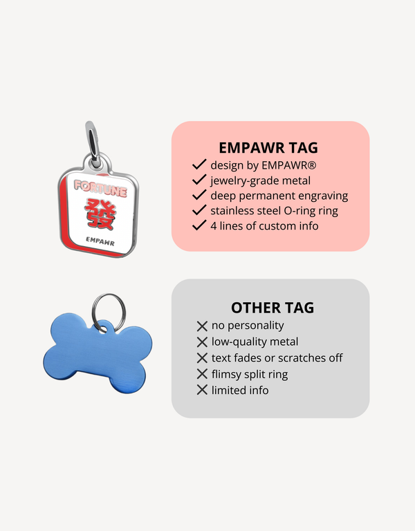 🧧 red fortune kit - ID tag & collar