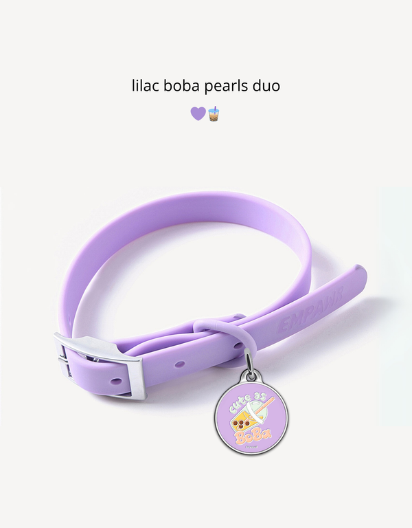 lilac boba pearls duo 💜🧋