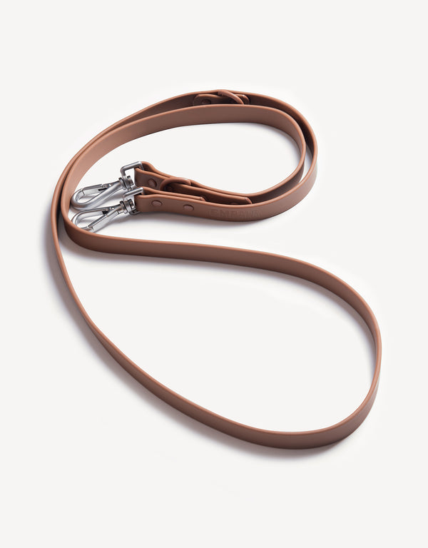 city dog leash - coffee