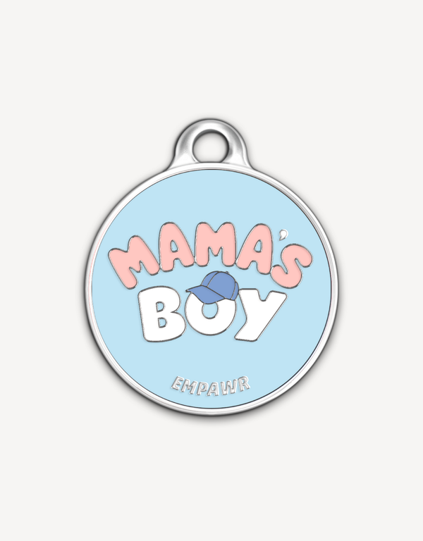 Empawr "Mama's Boy" charm with baseball cap.