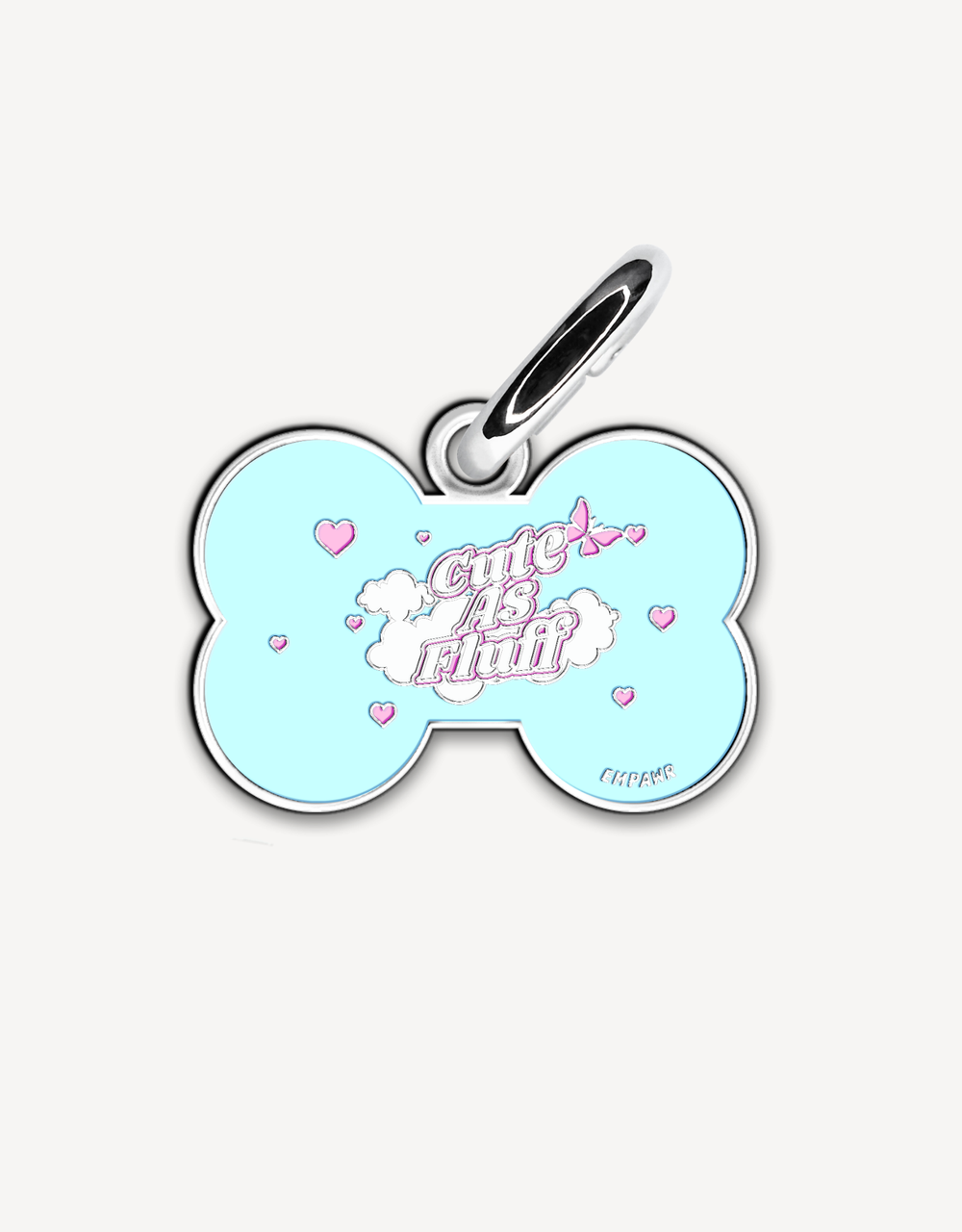 Bone-shaped cute personalized dog ID tag by EMPAWR — engraved jewelry-grade dog tag.