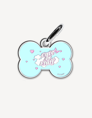 Bone-shaped cute personalized dog ID tag by EMPAWR — engraved jewelry-grade dog tag.