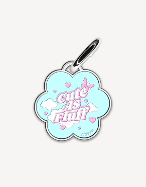 Flower-shaped cute personalized dog ID tag by EMPAWR — engraved jewelry-grade pet tag.