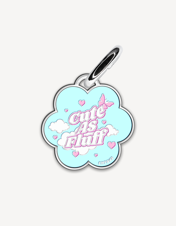 Flower-shaped cute personalized dog ID tag by EMPAWR — engraved jewelry-grade pet tag.