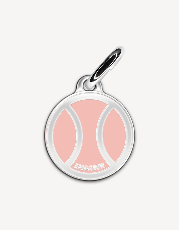 Playful “I Love Balls” personalized dog ID tag by EMPAWR — engraved pet tag with your dog’s details.