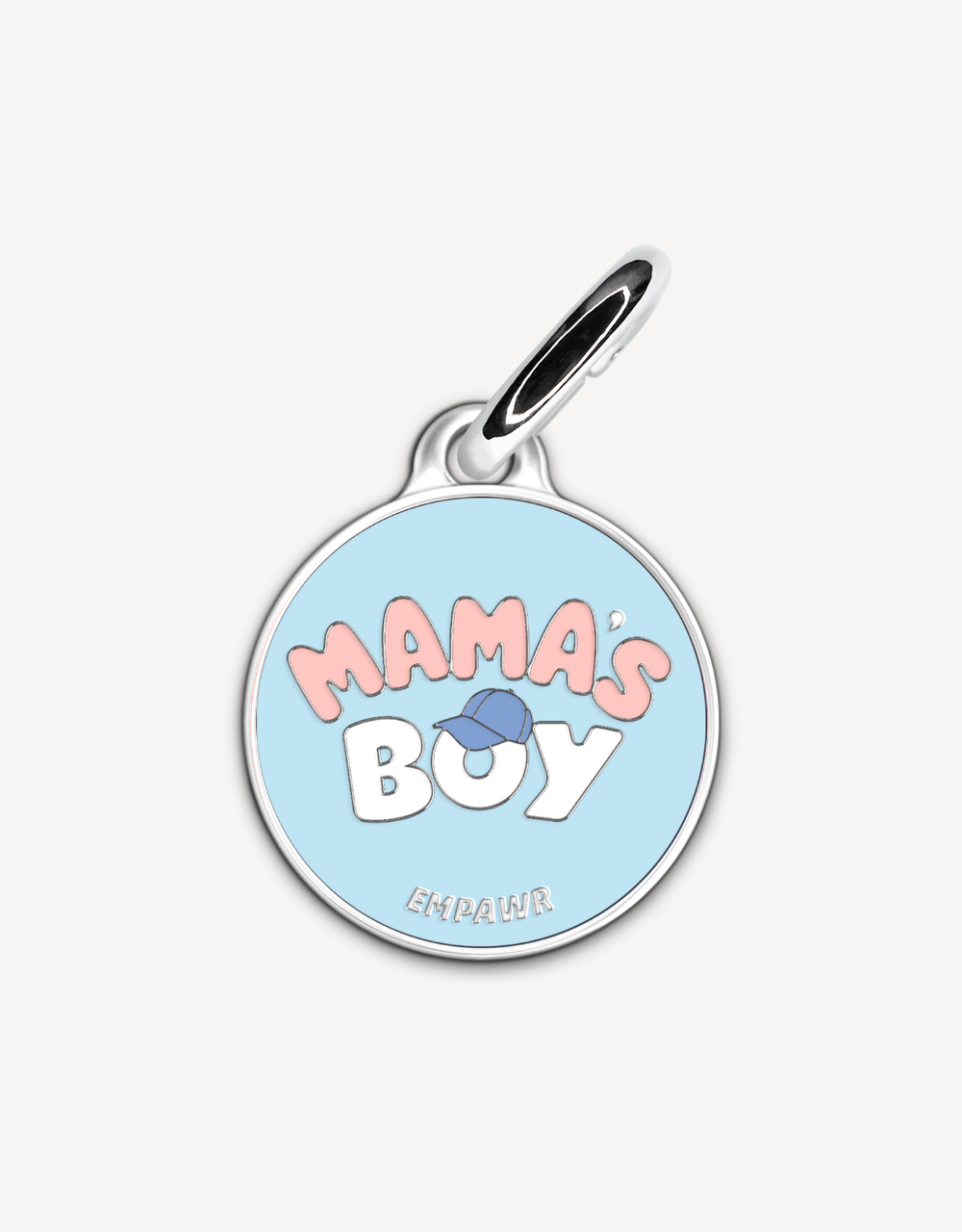 Cute “Mama’s Girl” personalized dog ID tag by EMPAWR — stylish engraved pet ID tag.